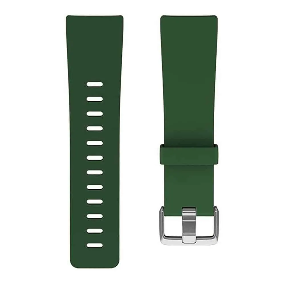 Fitbit Versa silicone strap - Dark green (M/L)