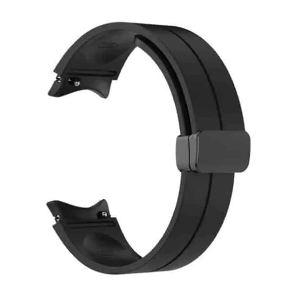 20mm Magnetic Silicone Strap for Samsung Galaxy Watch - Black - L