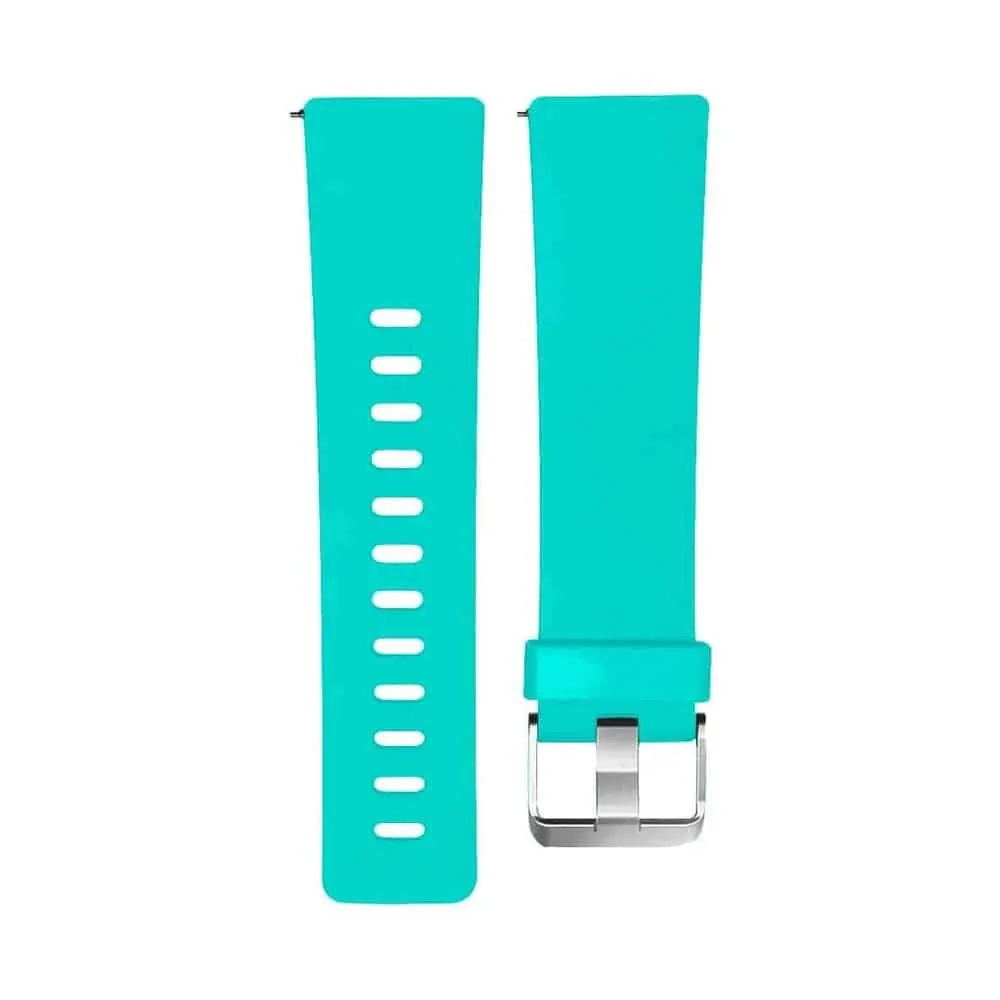 22mm Sporty Silicone Strap for Fitbit Versa - Frost Blue - M-L