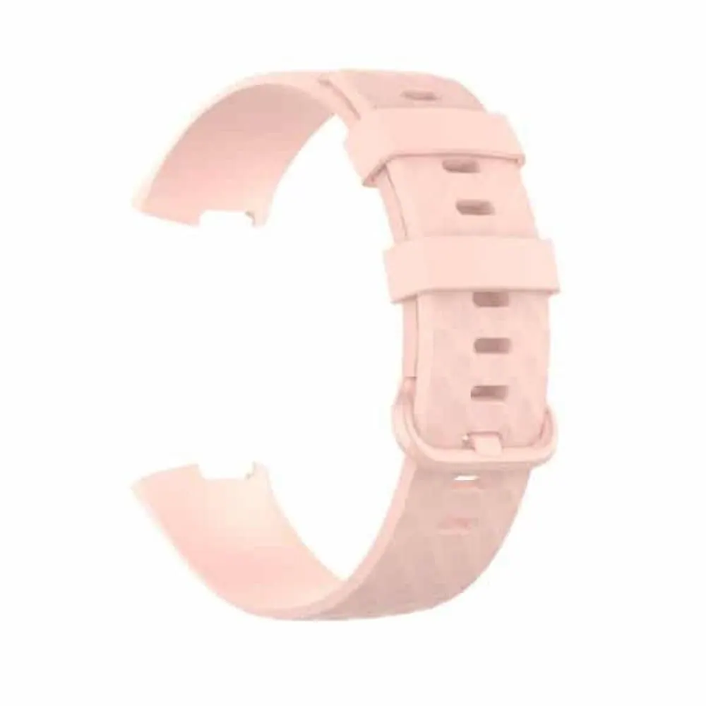 Fitbit Charge 3/4 replacement silicone strap - Peach (M-L)