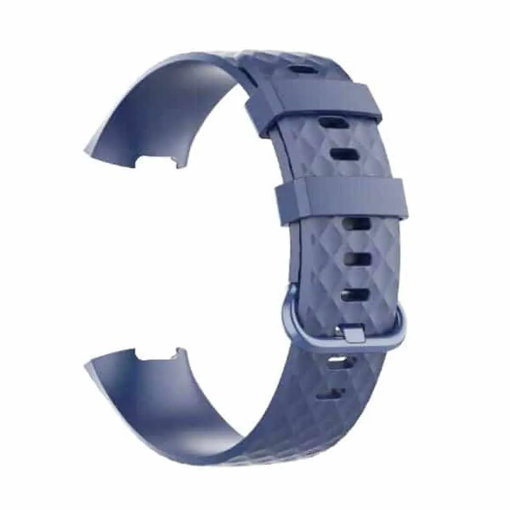 Silicone Strap for Fitbit Charge 3/4, Sense S/M - Navy