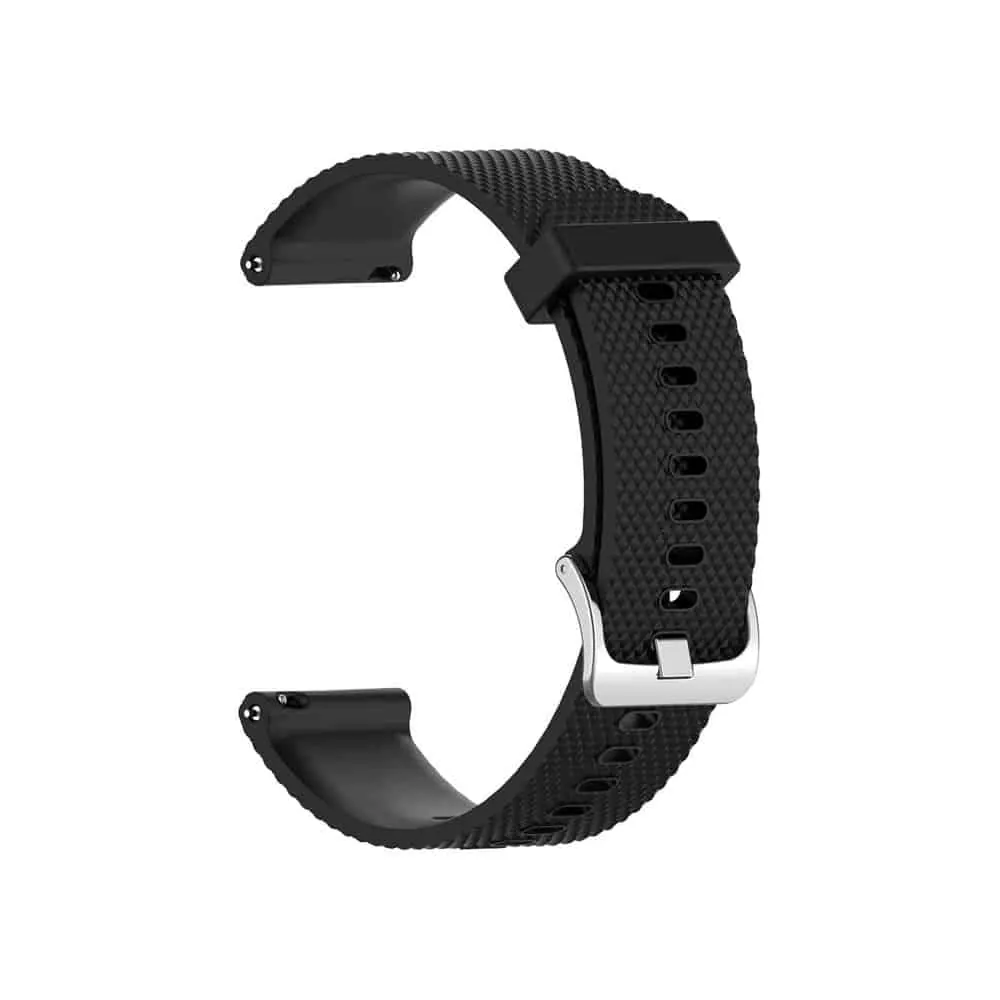 18mm Quick Release Silicone Strap - Black