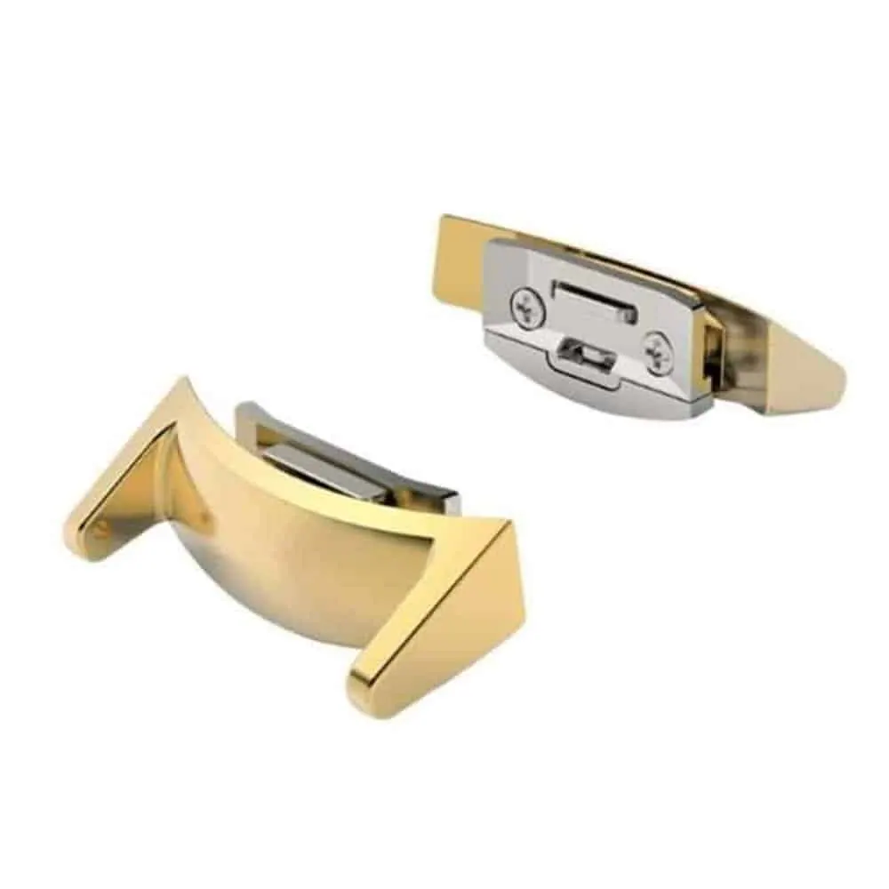 20mm Samsung Gear S2 steel adapter connectors - Gold