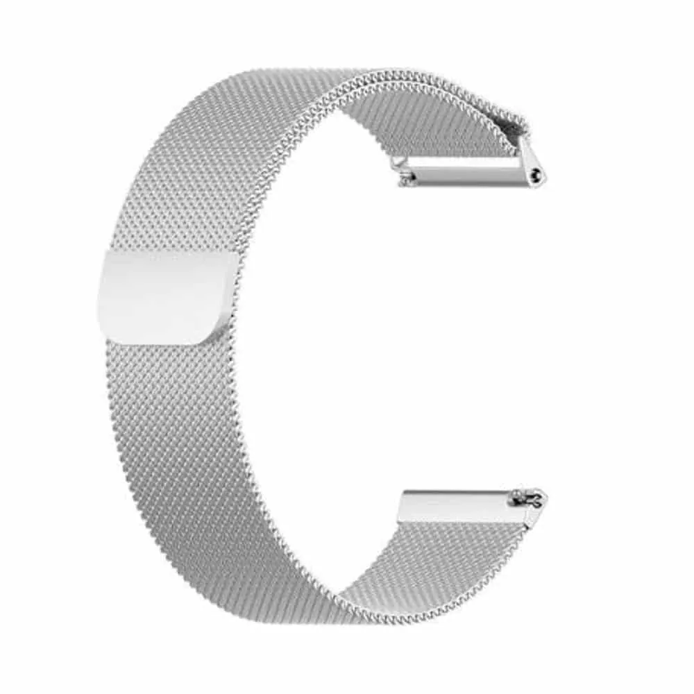 S/Steel Milanese Loop Strap for Fitbit Versa - Silver - S-M