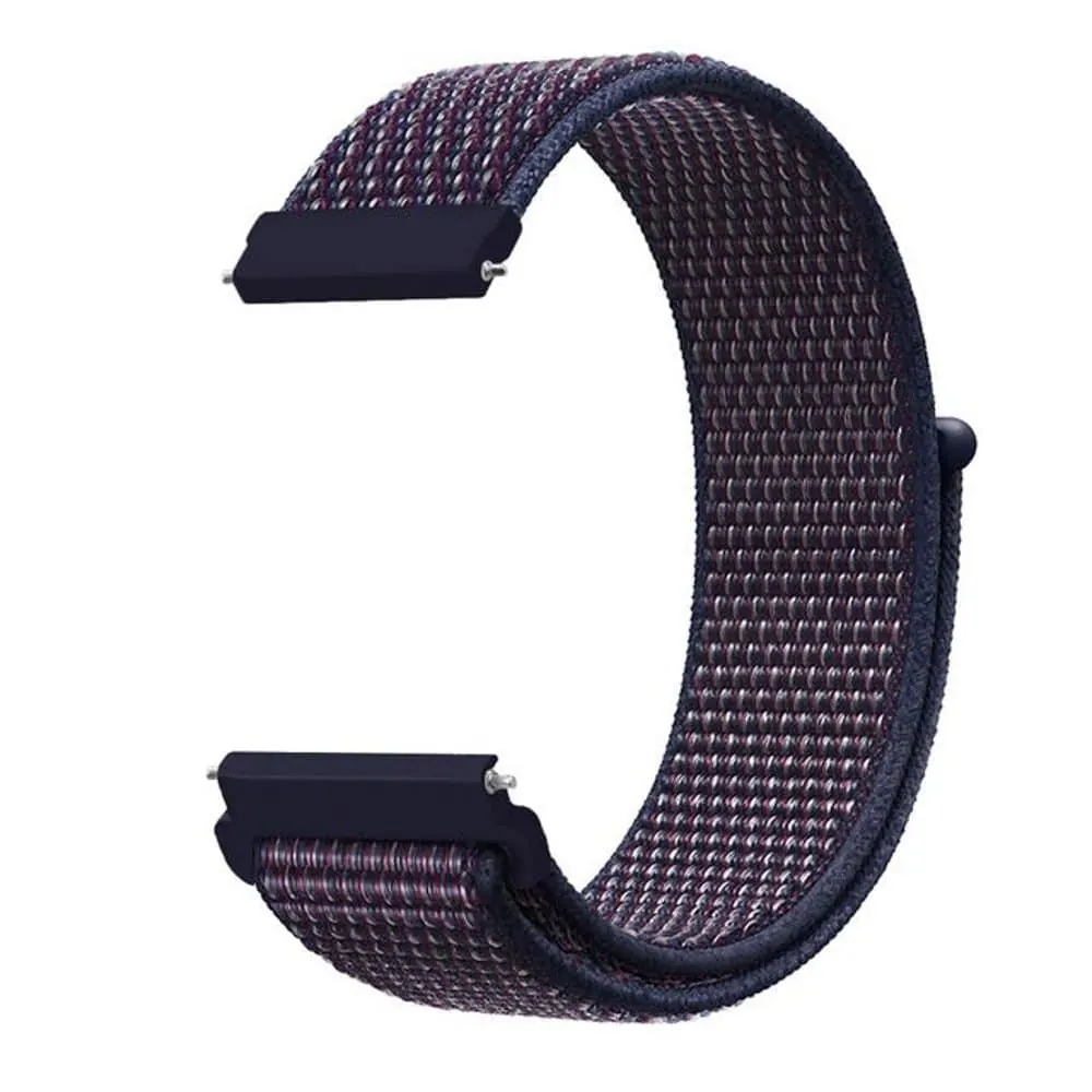 20mm PinFit Nylon Velcro Strap - Navy/Purple