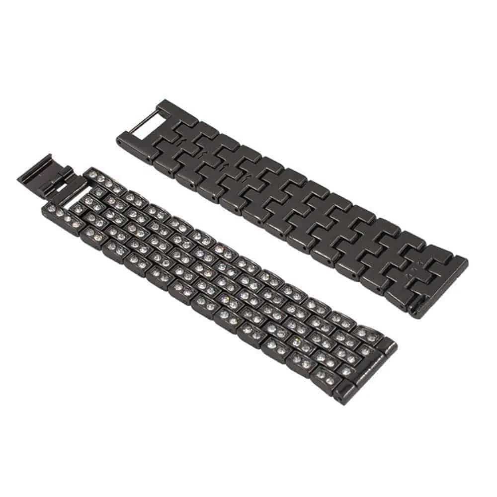 20mm Diamond Steel Strap for Samsung Galaxy Watch - Black