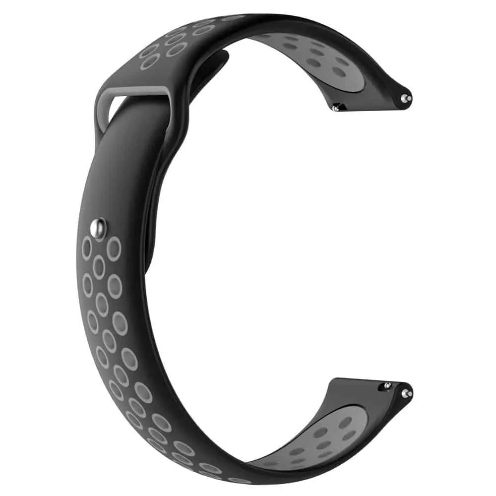 Silicone Strap for Amazfit - Black and Grey