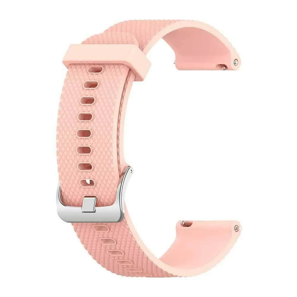 20mm Quick Release Silicone Strap - Pink, M-L