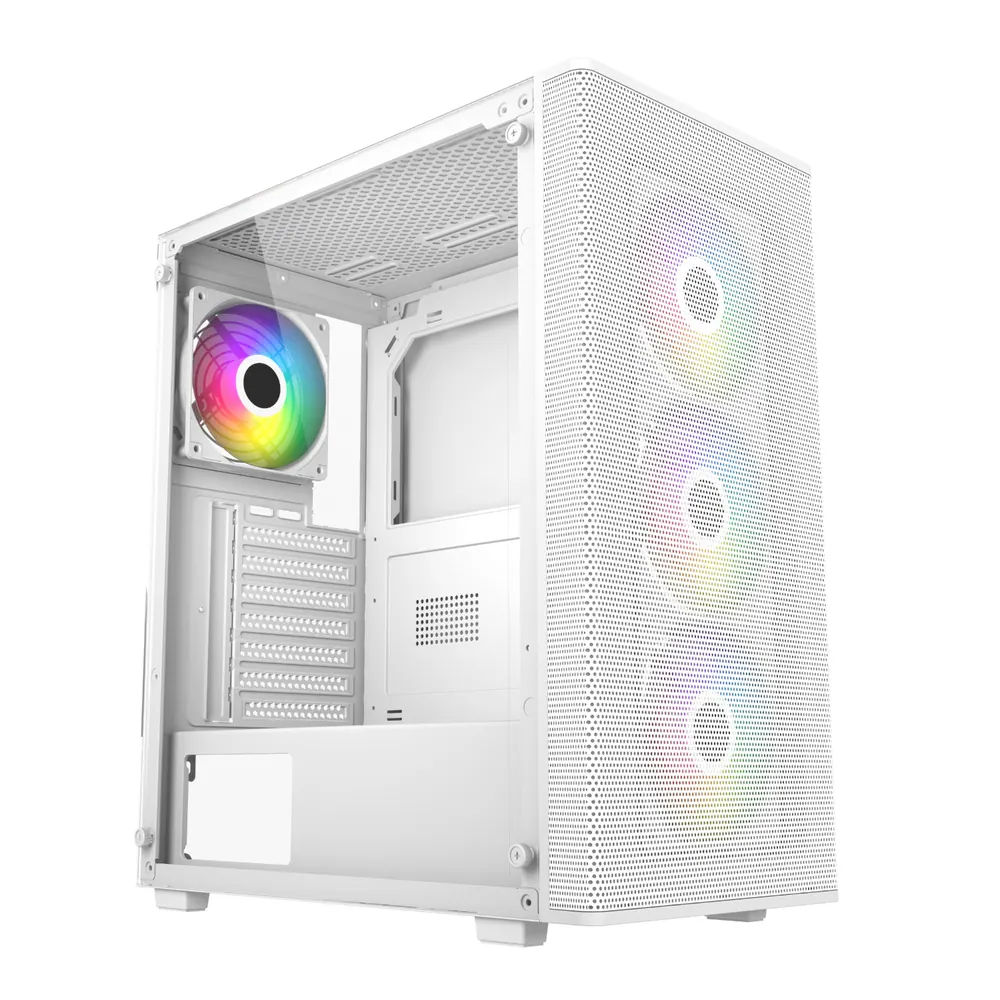 FSP M220 ATX Mid Tower Gaming Chassis – White