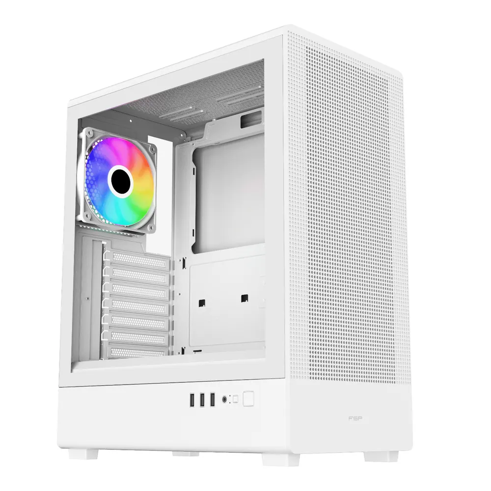 FSP M221 ATX Mid Tower Gaming Chassis – White