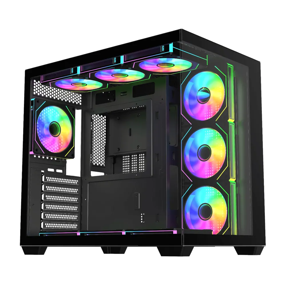 FSP M341 ARGB ATX Mid Tower Gaming Chassis – Black