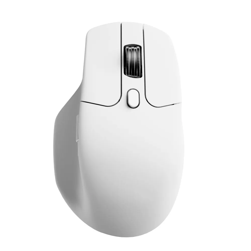 Keychron PixArt 3950 8K 30000DPI Wireless Mouse (BT/2.4GHz/Wired) – White