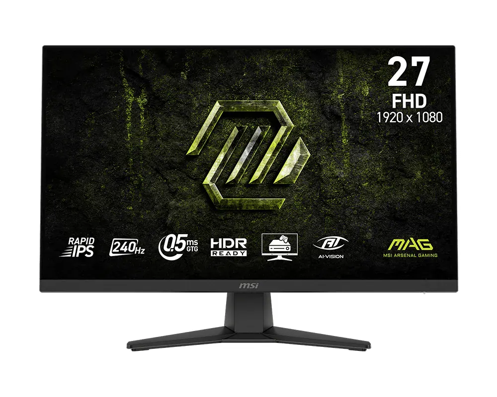 MSI Gaming Monitor 1920x1080 (HD) Rapid IPS 0.5ms 240Hz AMD FreeSync Premium