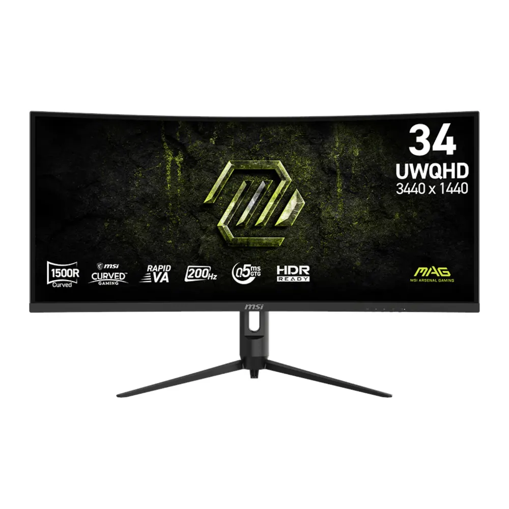MSI 34″ UWQHD 200Hz VA Curved Gaming Monitor