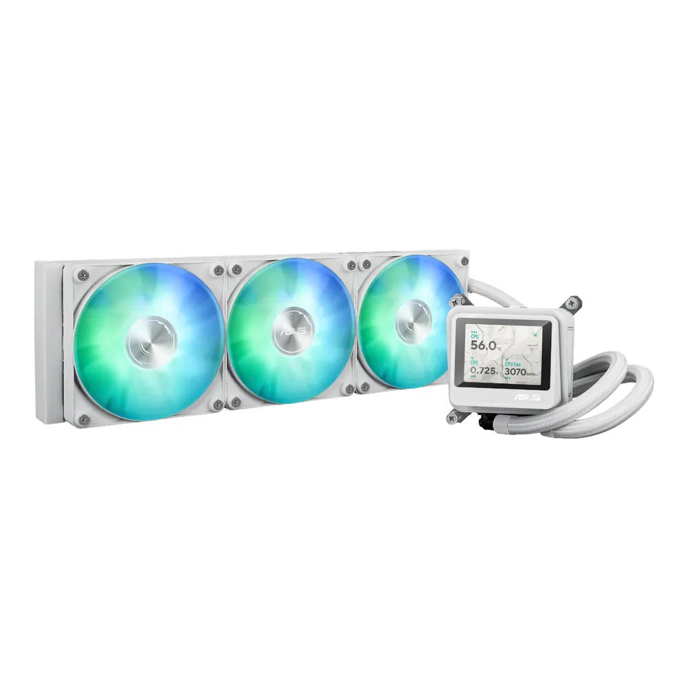 Asus MAX Gaming LC 360 ARGB LCD All-in-one CPU Liquid Cooler – White