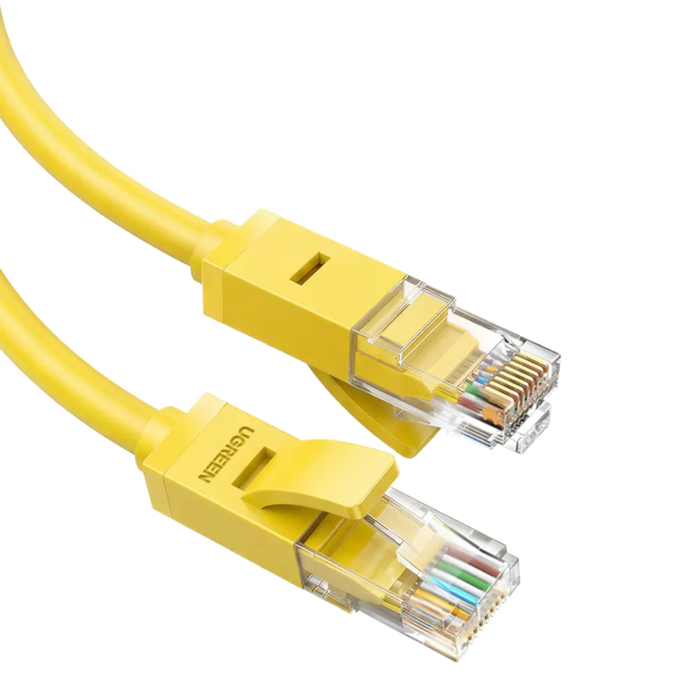 UGREEN RJ45 CAT6 0.5m LAN Network Cable – (1Gbps, 250MHz) – Yellow