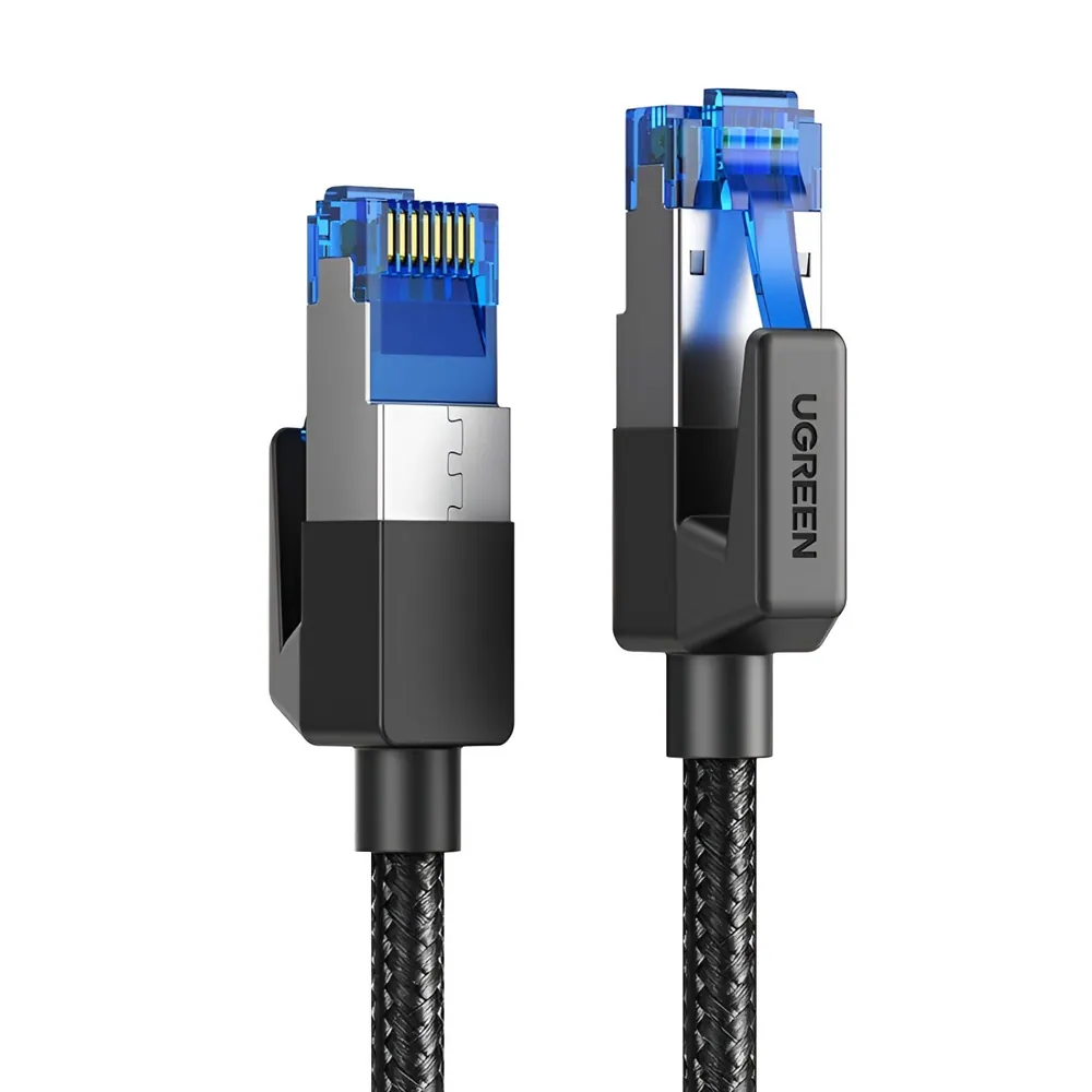 UGREEN Cat8 Nylon Braided Ethernet Cable – 40Gbps with Modular Plugs – 5m