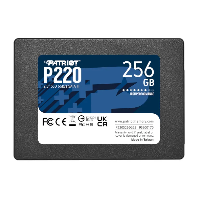 Patriot P220 256GB 2.5″ SSD