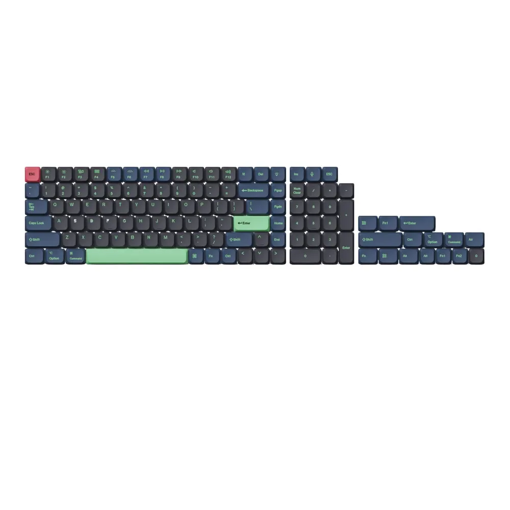 Keychron Low Profile Dye-Sub PBT LSA Full Set Keycap Set – Hacker Edition (133 Keys, PBT, Low Profile)