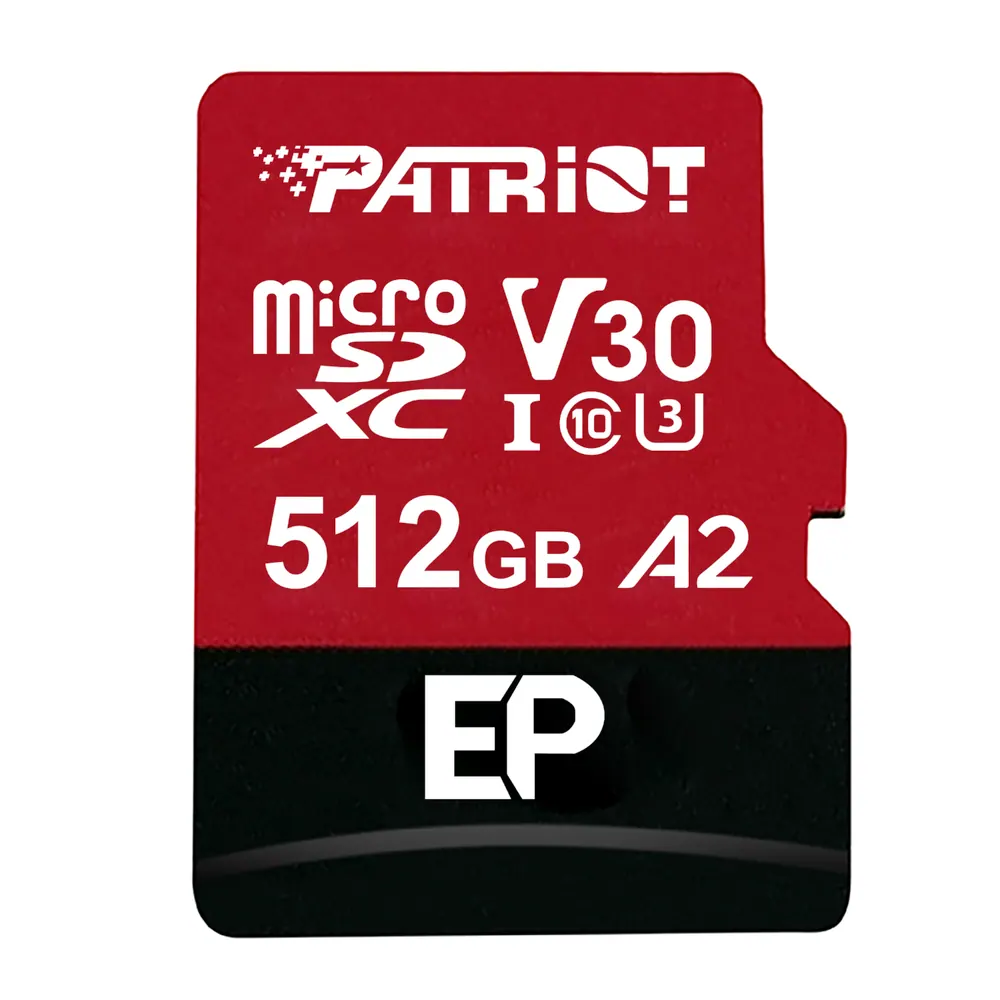 Patriot EP V30 A2 512GB Micro SDXC Memory Card (Without Adapter)