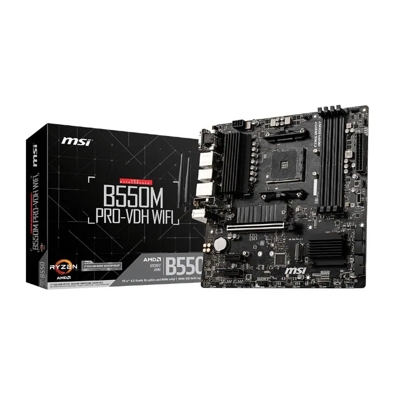 MSI PRO B550M-A PRO WIFI6E AMD AM4 MATX Gaming Motherboard
