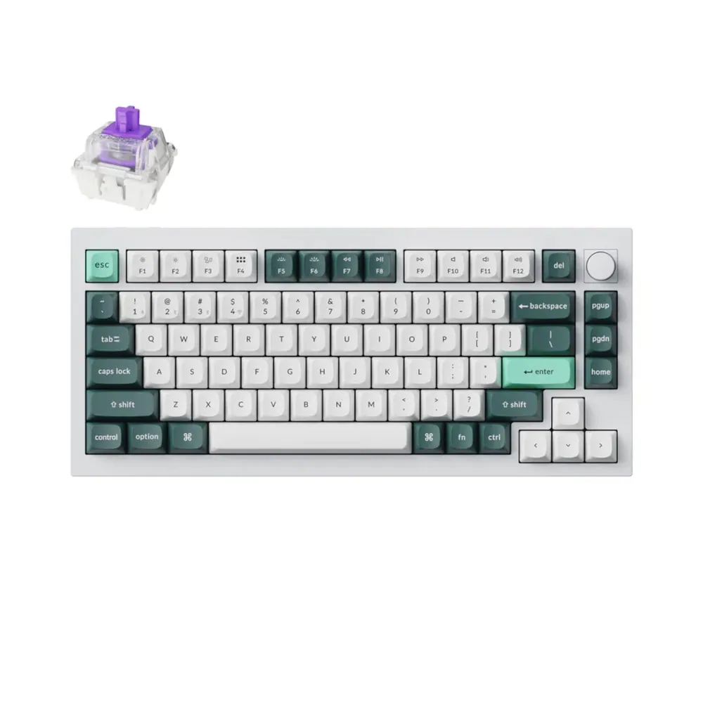 Keychron QMK Wireless Custom Keyboard – White