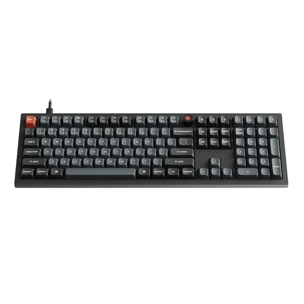 Keychron Q6 Ultra 100% 8K Red Silk POM Switch Hot-Swap RGB Wireless Keyboard