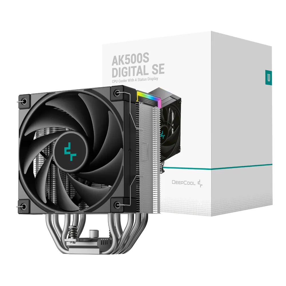 DeepCool AK500S Digital SE 120mm Air CPU Cooler – Silver/Black