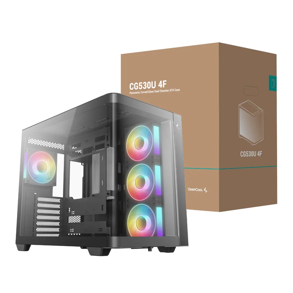 DeepCool CG530U 4F ATX Gaming Chassis – Black