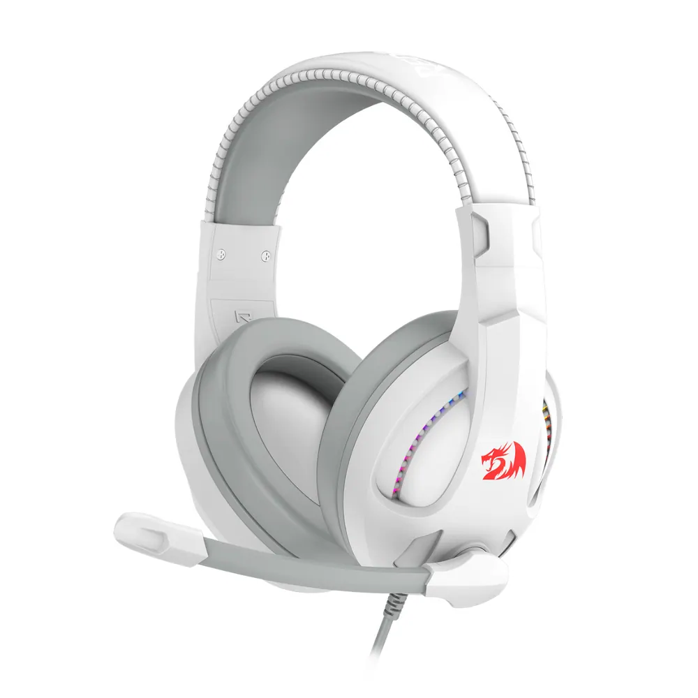 Redragon H211 CRONUS Surround Sound RGB Wired Gaming Headset – White