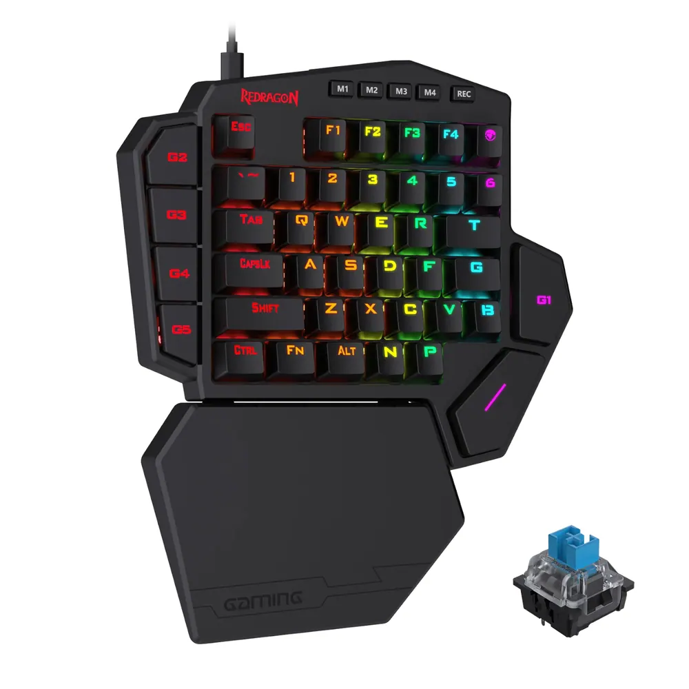 Redragon K585 DITI ELITE PRO RGB 40% Wireless Mechanical Gaming Keyboard – Blue Switches