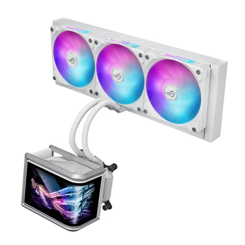 ASUS ROG Ryuo IV SLC 360 ARGB White Edition 360MM Liquid CPU Cooler – White