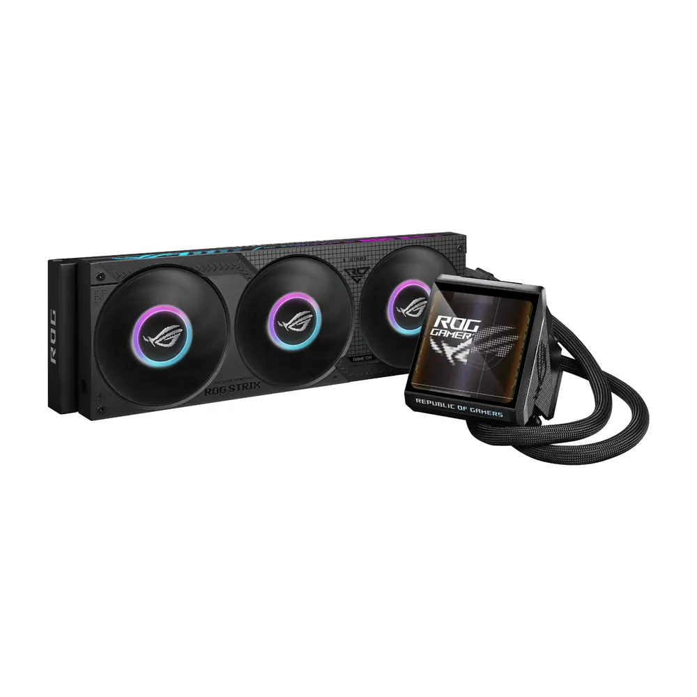 Asus ROG Strix LC IV 360 ARGB LCD Liquid Cooler – Black