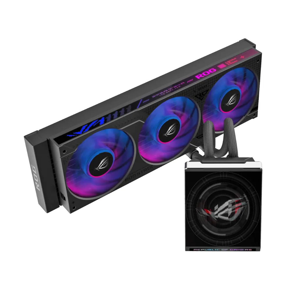ASUS ROG Strix SLC IV 360 ARGB LCD Liquid CPU Cooler – Black