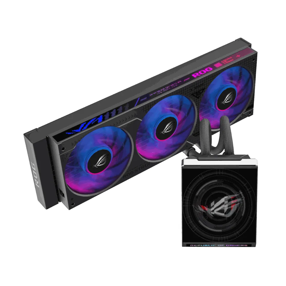 ASUS ROG STRIX SLC IV 360MM LCD ARGB AIO Liquid CPU Cooler WH