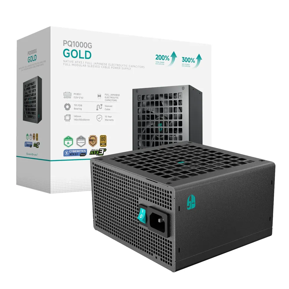 DeepCool Gamerstorm PQ1000G 1000W 80PLUS Gold Fully Modular Power Supply