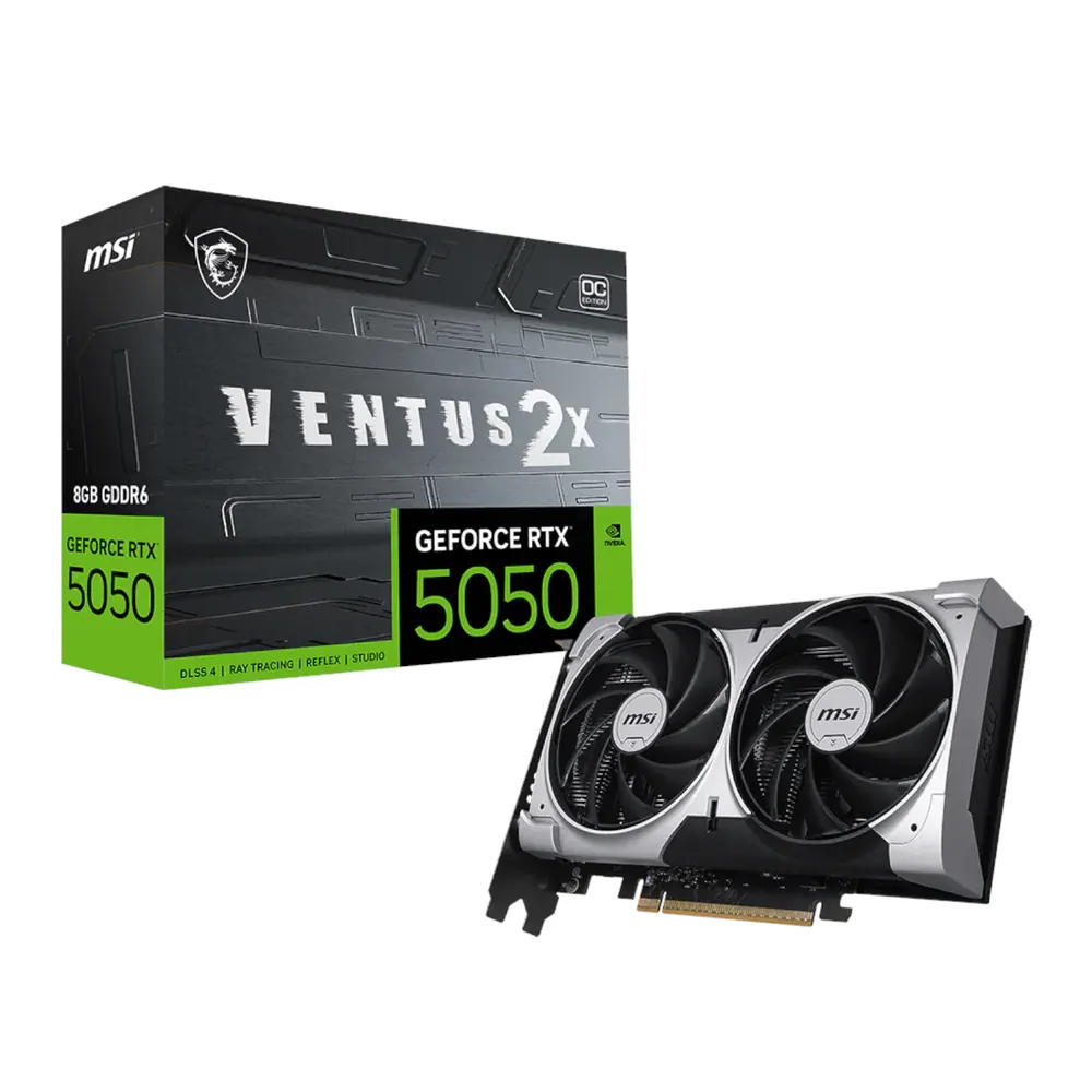 MSI GeForce RTX 5050 8G VENTUS 2X OC Graphics Card