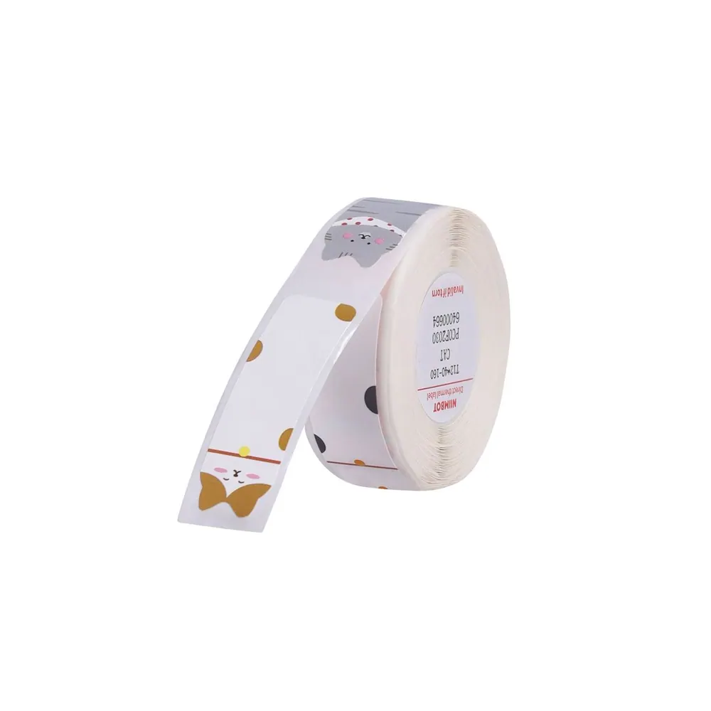 NIIMBOT D11/D110/D101/H1S Thermal Label 12x40mm - 160 Labels Per Roll - Pink