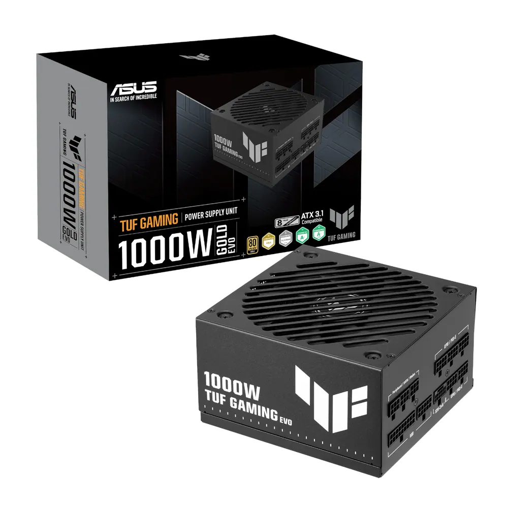 ASUS TUF Gaming 1000W 80 PLUS Gold EVO ATX 3.1 Modular Power Supply