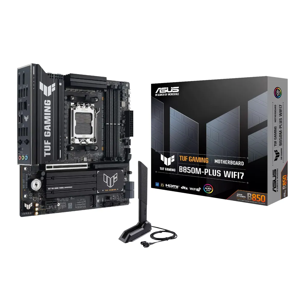 ASUS TUF Gaming B850M-Plus WIFI AMD AM5 M-ATX Gaming Motherboard