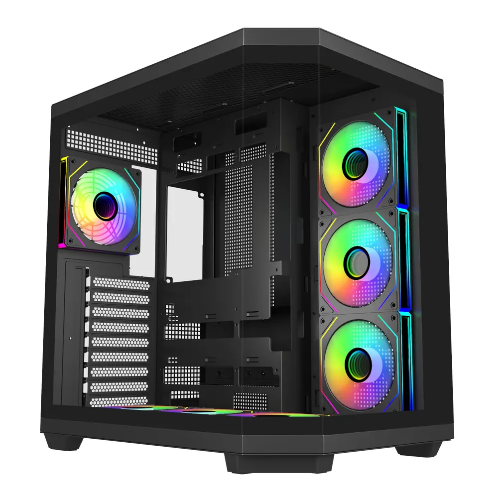 FSP U580 ARGB ATX Ultra Tower Gaming Chassis – Black