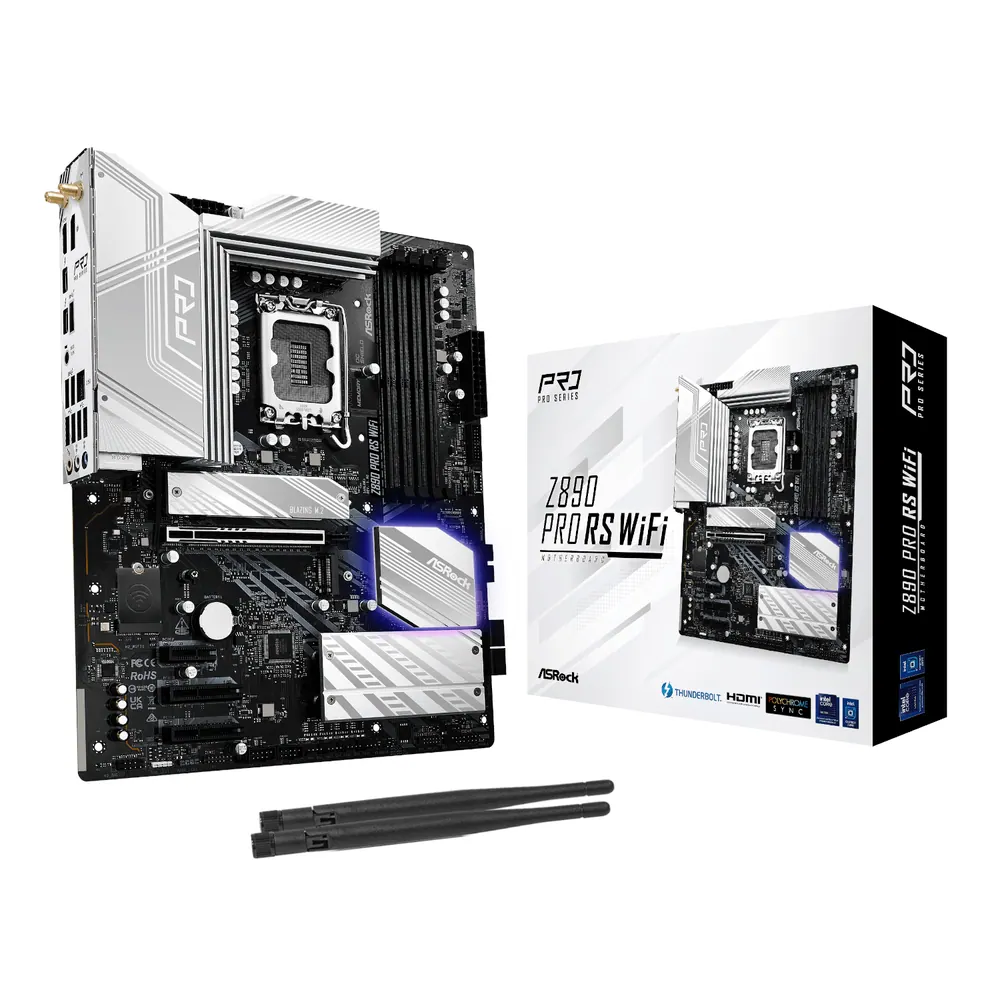 ASRock Z890 Pro RS Wi-Fi Intel LGA 1851 ATX Gaming Motherboard